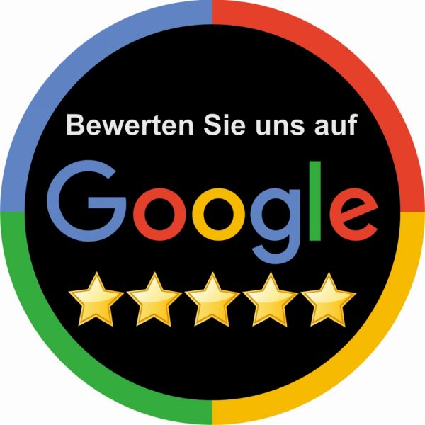 Business Aufkleber – Bewerten Sie uns bei Google – Google Business Profile – Black Edition